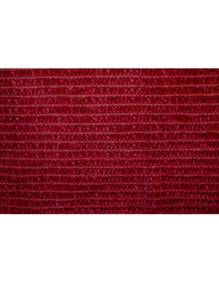 Tissu Maille Tricot Chenille Rouge -Au Mètre