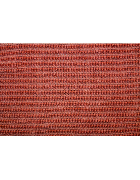 Tissu Maille Tricot Chenille Brique -Au Mètre