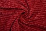 Tissu Maille Tricot Chenille Rouge -Coupon de 3 mètres