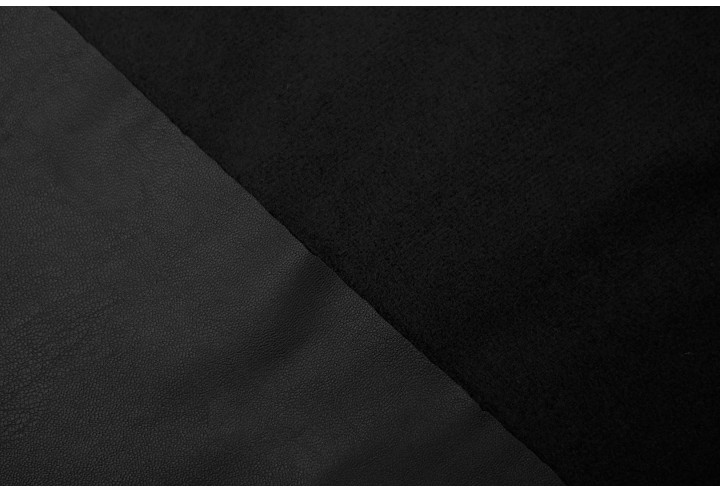 Tissu Simili Cuir envers Suédine Noir -Au Mètre