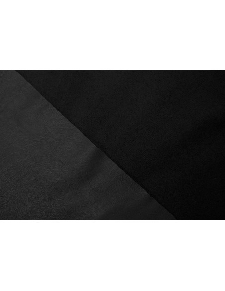 Tissu Simili Cuir envers Suédine Noir -Au Mètre