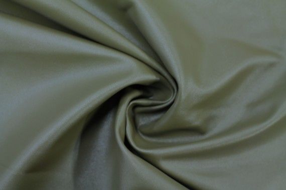 Tissu Simili Cuir Uni Kaki -Coupon de 3 mètres
