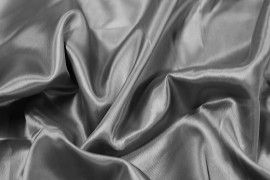 Tissu Satin Polyester Gris foncé -Coupon de 3 mètres