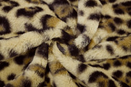 Tissu Fausse Fourrure Léopard -Au Mètre