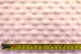 Tissu Polaire Minky Pois Rose -Coupon de 3 mètres