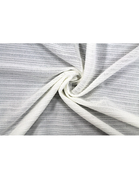 Tissu Maille Pull Antenna Ecru -Au Mètre