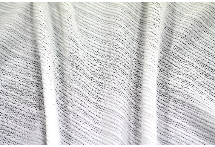 Tissu Maille Pull Antenna Ecru -Au Mètre