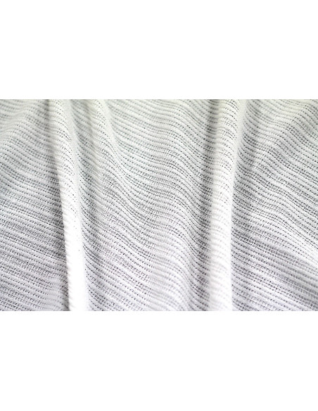 Tissu Maille Pull Antenna Ecru -Au Mètre