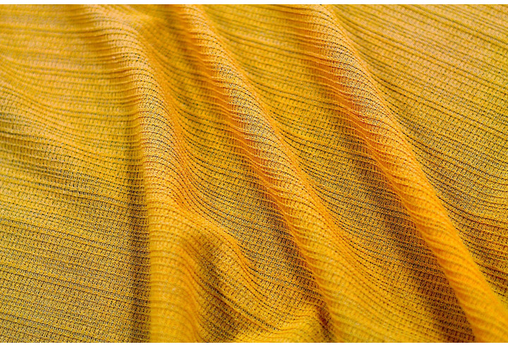 Tissu Maille Pull Antenna Safran -Au Mètre