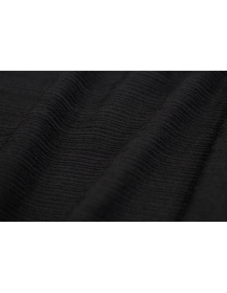 Tissu Maille Pull Antenna Noir -Au Mètre