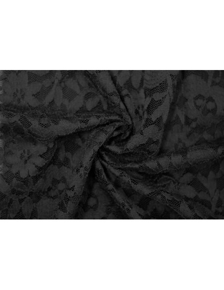 Tissu Dentelle Kym Noire -Au Mètre