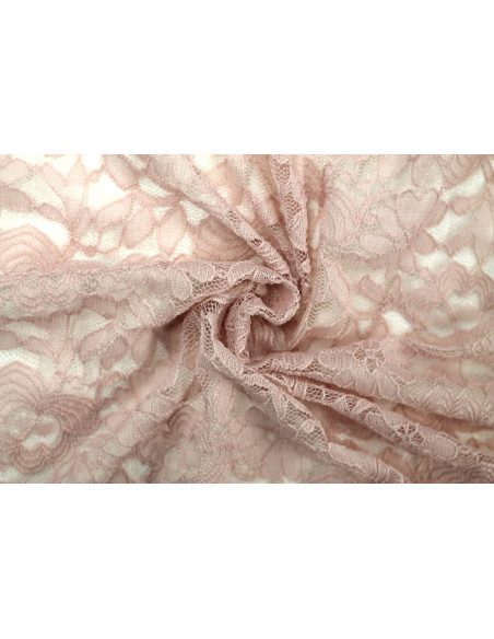 Tissu Dentelle Kym Rose pâle -Au Mètre
