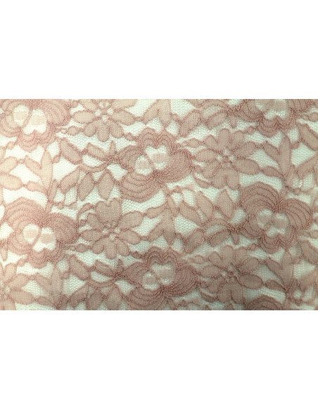 Tissu Dentelle Kym Rose pâle -Au Mètre