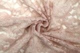 Tissu Dentelle Kym Rose pâle -Coupon de 3 mètres