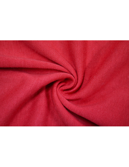 Tissu Molleton Terry Rouge -Au Mètre