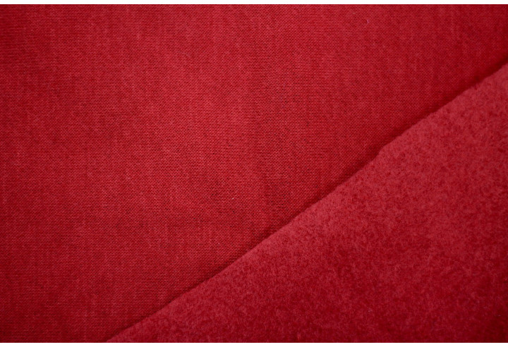 Tissu Molleton Terry Rouge -Au Mètre