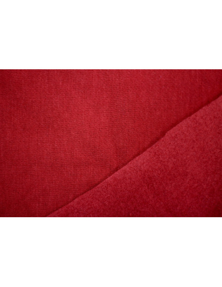 Tissu Molleton Terry Rouge -Au Mètre
