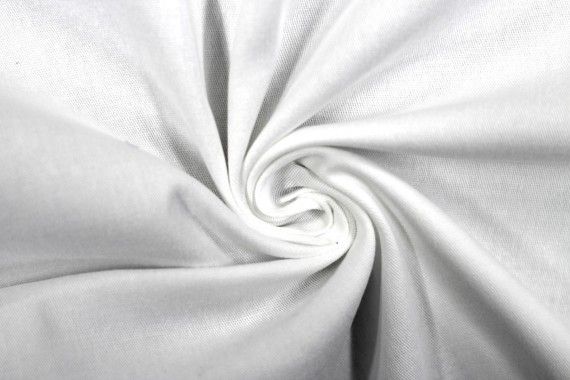 Tissu Gabardine Épaisse Blanc -Coupon de 3 mètres