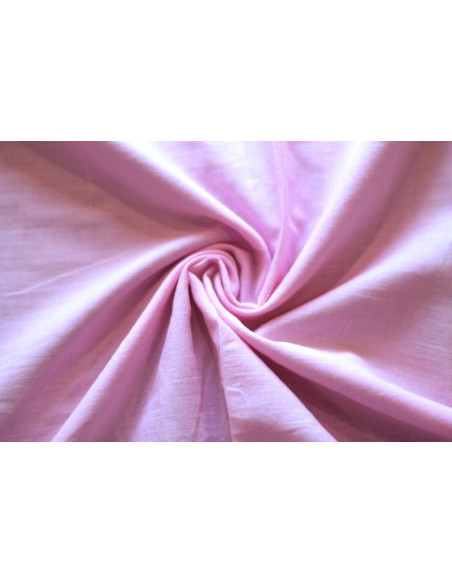 Tissu Voile Uni 100% Coton Rose -Au Metre