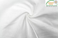 Tissu Coton Cretonne Unie Blanc -Au Mètre