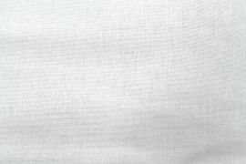 Tissu Coton Cretonne Unie Blanc -Au Mètre