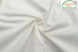 Tissu Coton Cretonne Ecru -Au Mètre