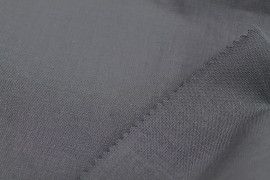 Tissu Coton Cretonne Gris flanelle -Au Mètre