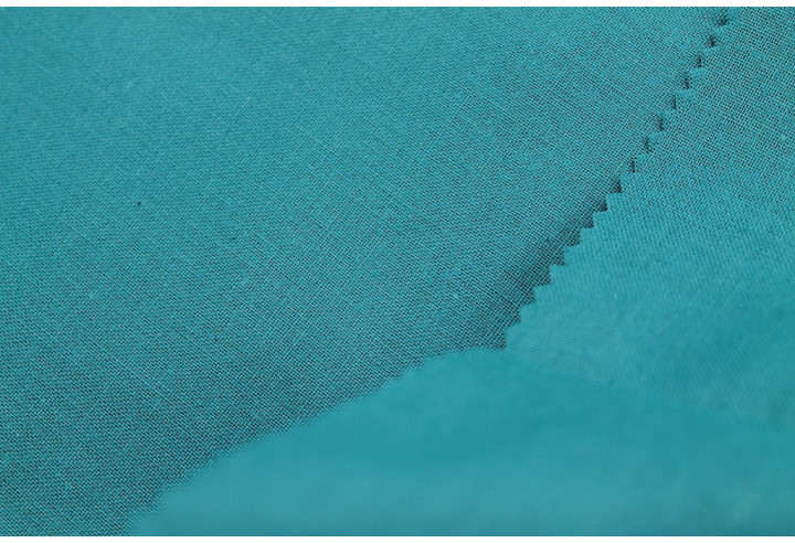 Tissu Coton Cretonne Bleu Hawaï -Au Mètre