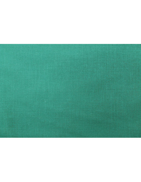 Tissu Coton Cretonne Vert émeraude -Au Mètre