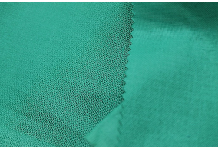 Tissu Coton Cretonne Vert émeraude -Au Mètre