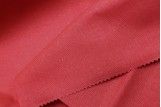 Tissu Coton Cretonne Rouge -Au Mètre
