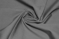 Tissu Popeline Unie 100% Coton Gris -Au Metre
