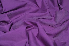 Tissu Popeline Unie 100% Coton Violet -Au Metre