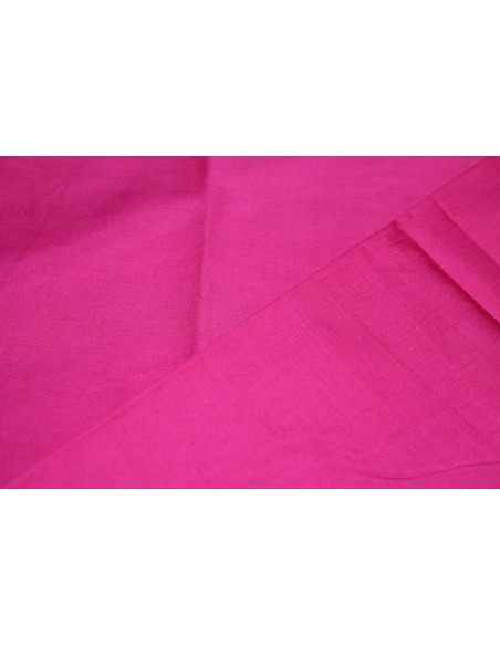 Tissu Popeline Unie 100% Coton Fuchsia -Au Metre