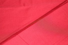 Tissu Popeline Unie 100% Coton Rouge -Au Metre