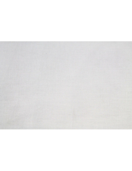Tissu Coton/Elasthanne Blanc de Qualité, Coupon 3 mètres
