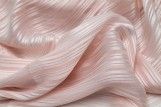 Tissu Mousseline Rayure Satin Rose pâle -Au Mètre