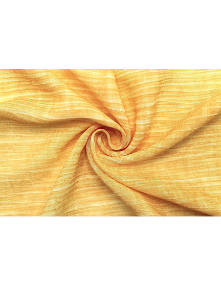 Tissu Voile Tramé Délavé Safran -Au Mètre