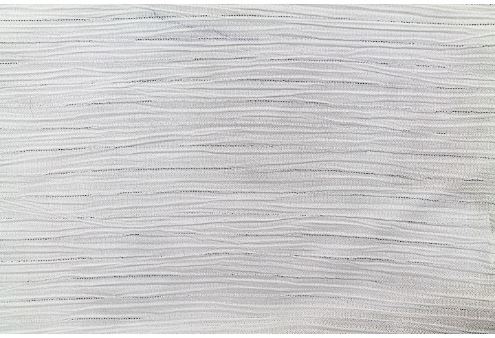 Tissu Crépon de Viscose Ecru Rayure lurex -Au Mètre