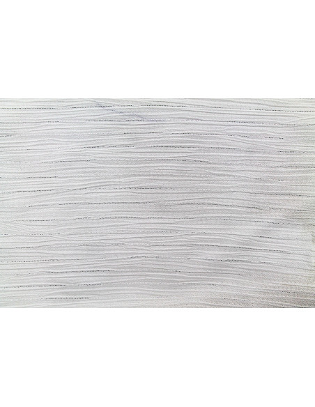 Tissu Crépon de Viscose Ecru Rayure lurex -Au Mètre