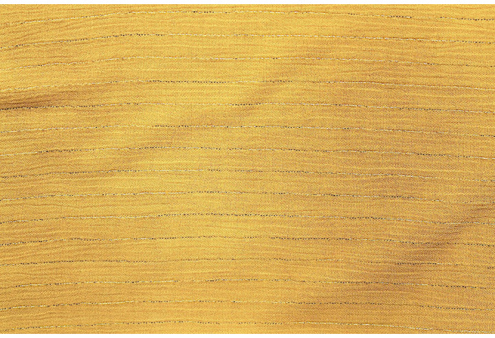 Tissu Crépon de Viscose Safran Rayure lurex -Au Mètre
