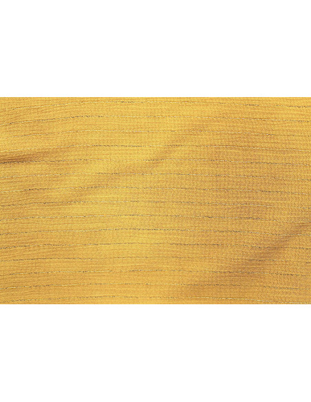 Tissu Crépon de Viscose Safran Rayure lurex -Au Mètre