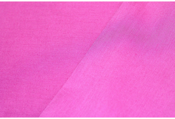 Tissu Coton/Elasthanne Fuchsia de Qualité, Coupon 3mètres