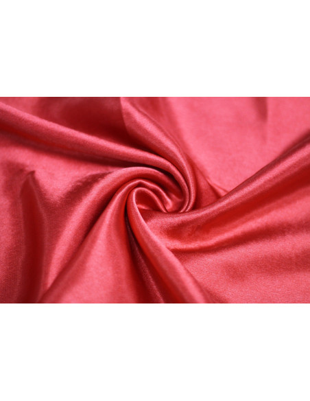 Tissu Satin Uni 115 cm Rouge -Au Metre